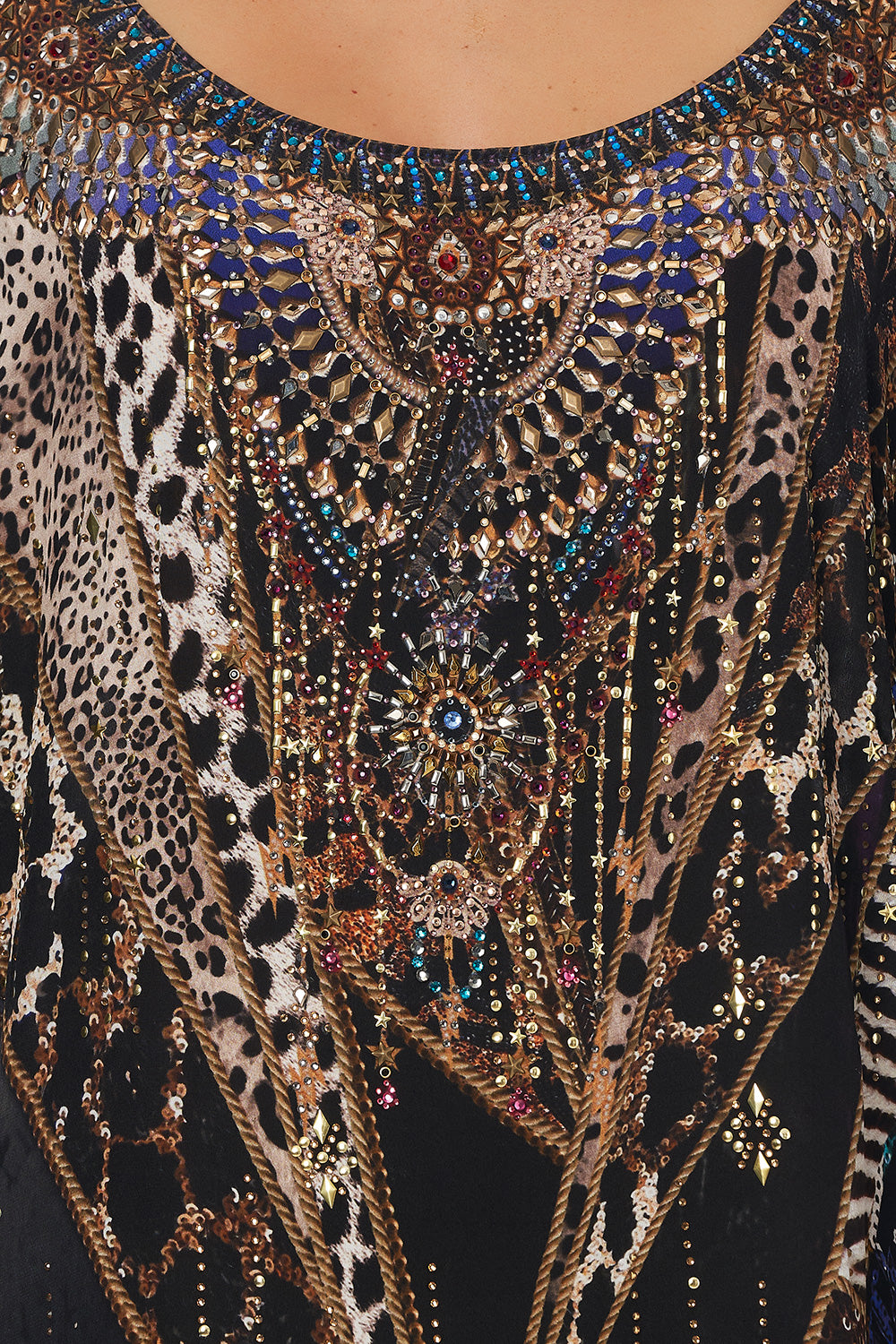 ROUND NECK KAFTAN LADY STARDUST