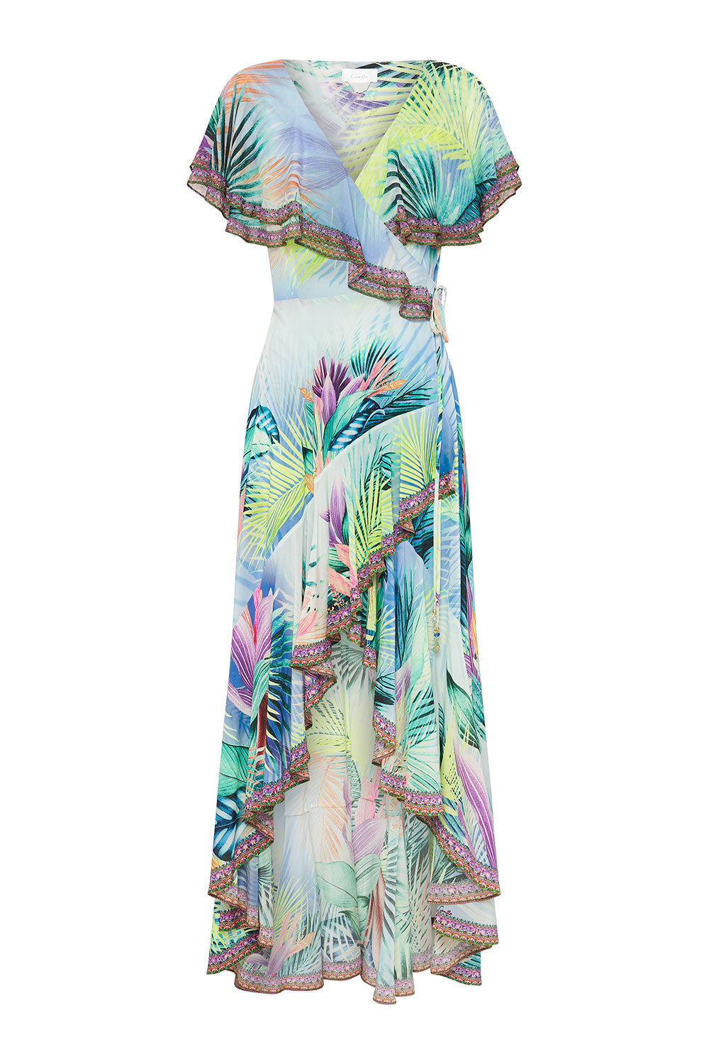 FRILL SLEEVE LONG DRESS WHATS YOUR VICE