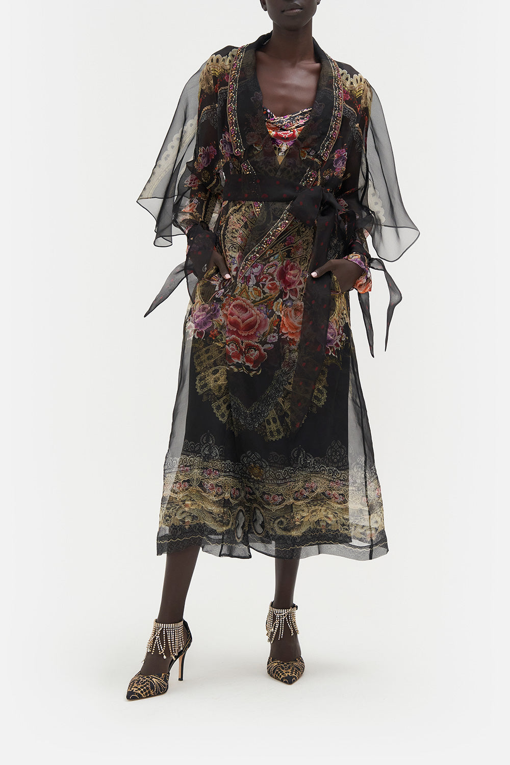 SOFT TRENCH WITH TIES DANCE WITH DUENDE