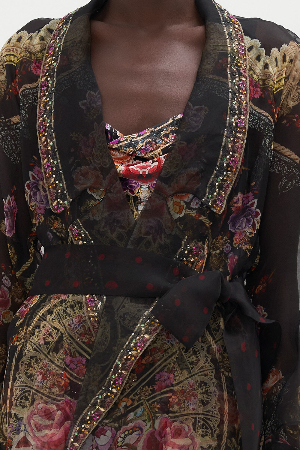 SOFT TRENCH WITH TIES DANCE WITH DUENDE