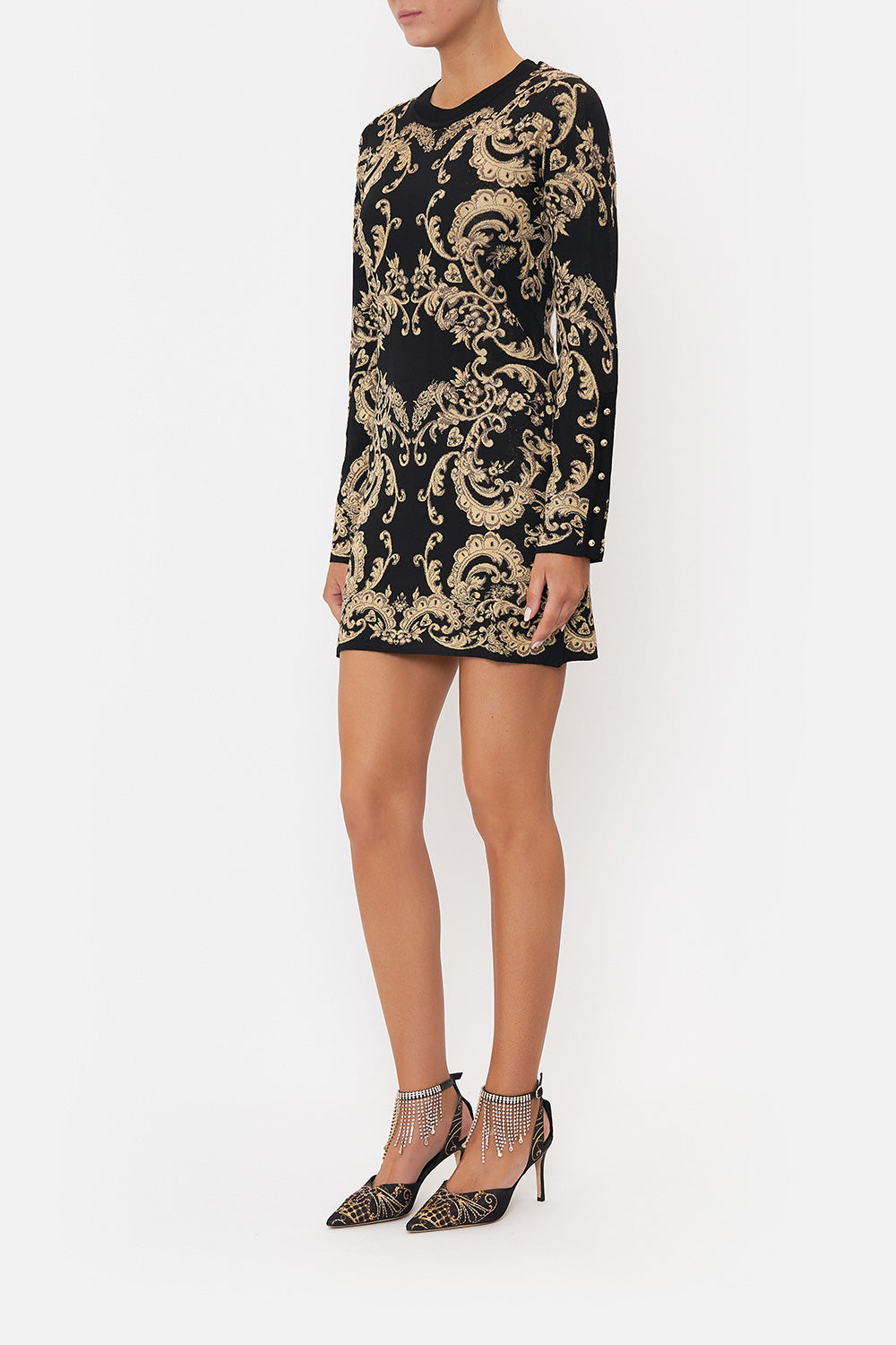 andmary cameron cable knit mini dress andmary Cameron cable knit