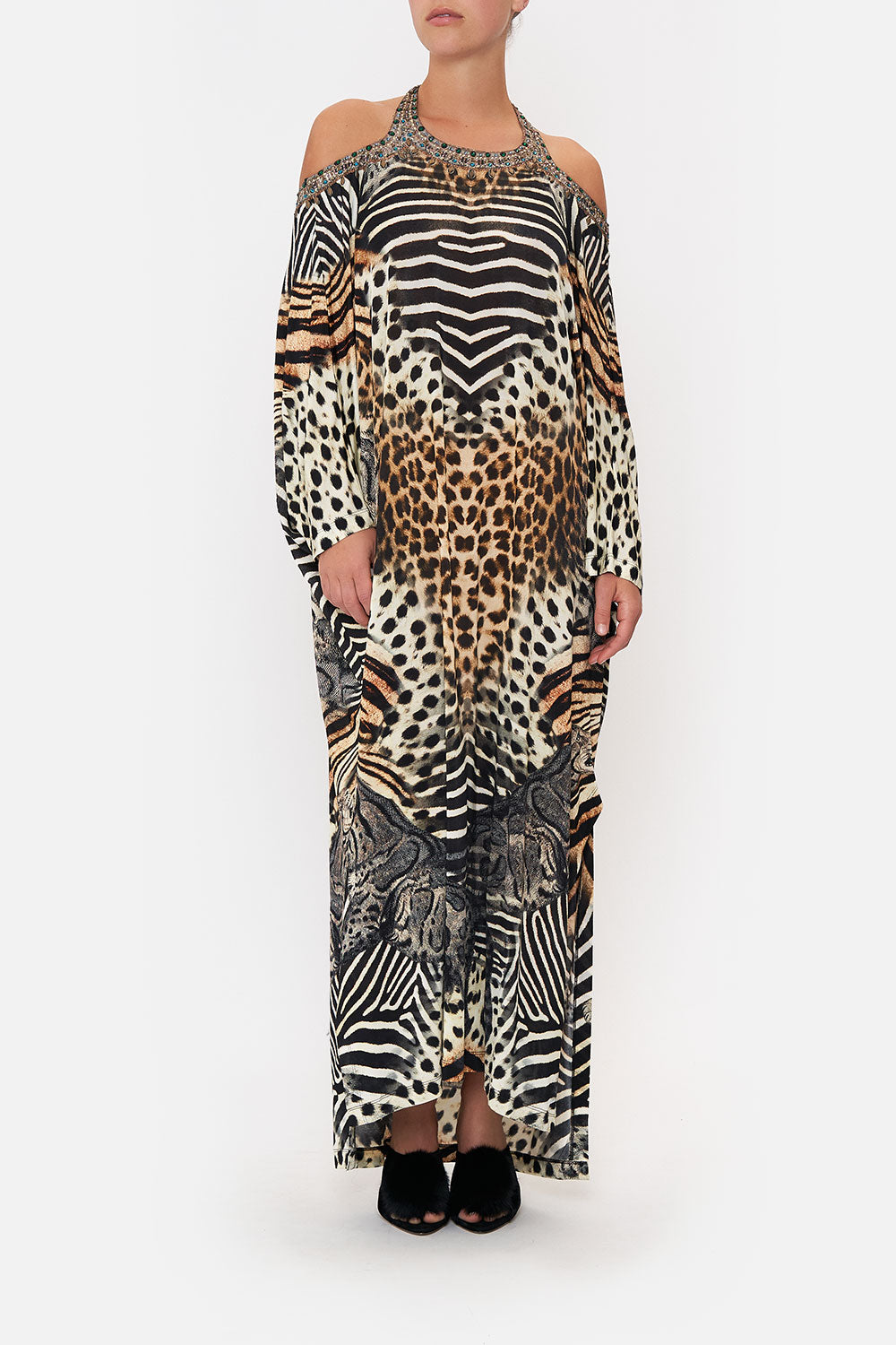 CUTAWAY SHOULDER KAFTAN FOR THE LOVE OF LEO