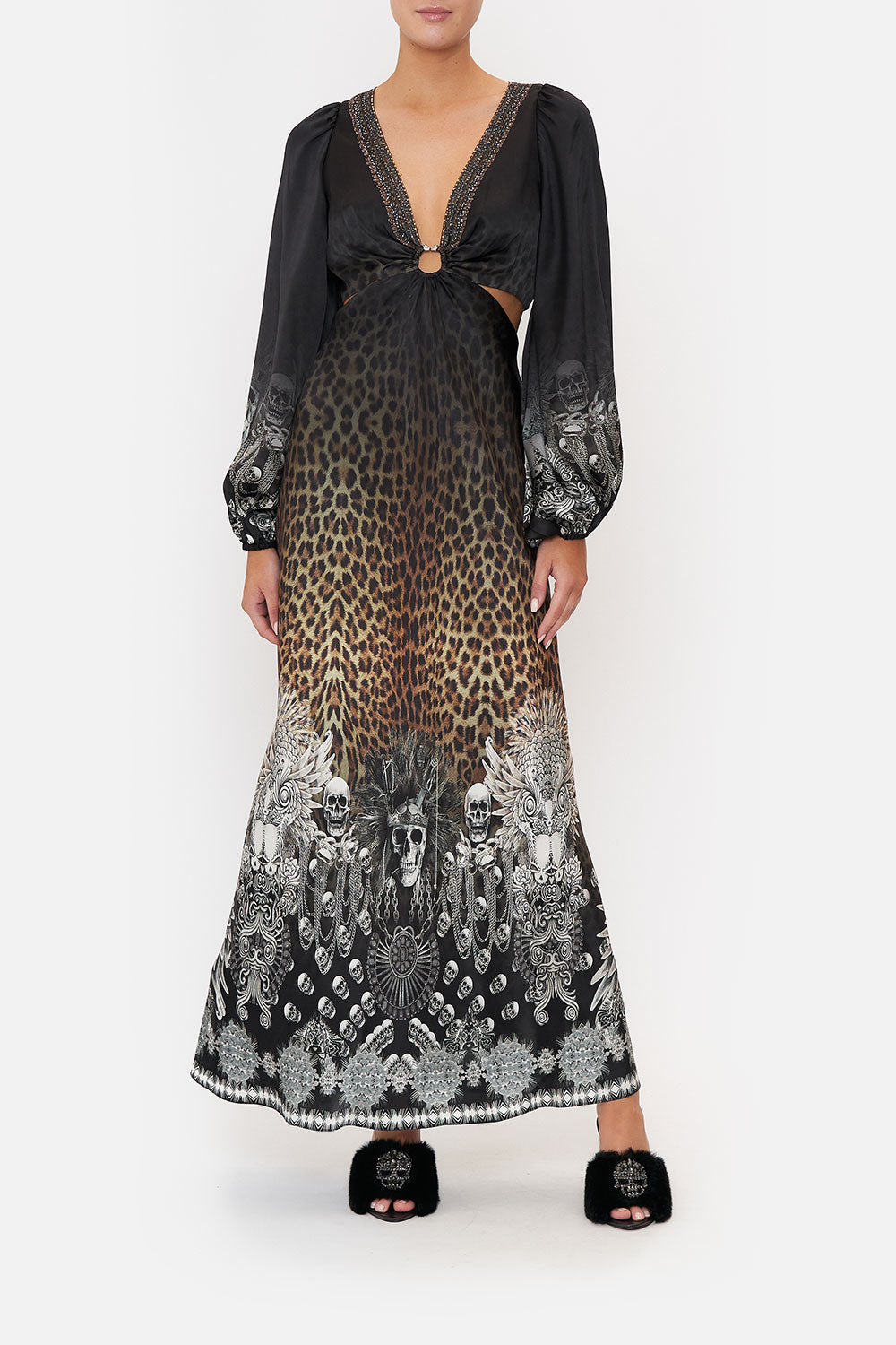 U-RING CUT OUT DRESS ORDER OF DISORDER