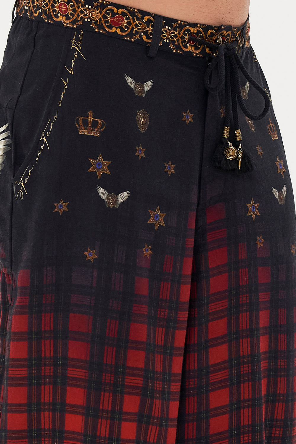 RELAXED DROPPED CROTCH PANT DO I ENTERTAIN YOU