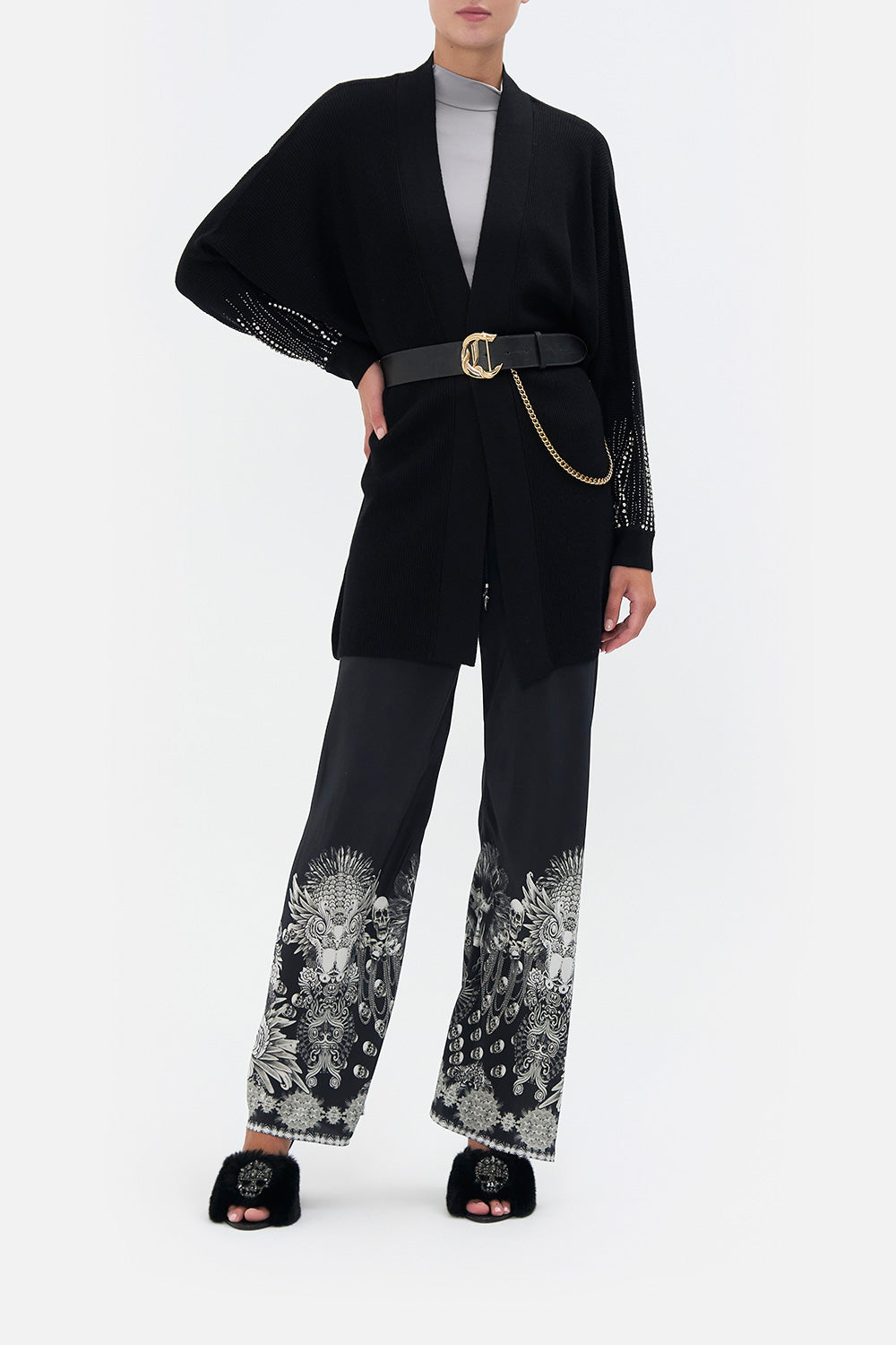 MIDI KNIT CARDIGAN ORDER OF DISORDER