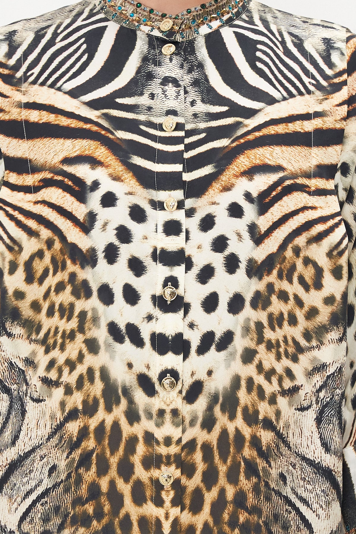 SHOULDER TUCK SHIRT DRESS FOR THE LOVE OF LEO