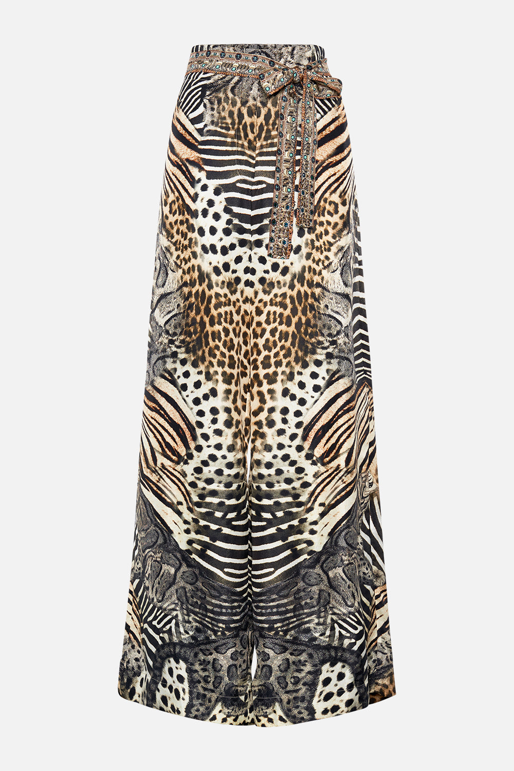 PAPERBAG WAIST WIDE LEG PANT FOR THE LOVE OF LEO