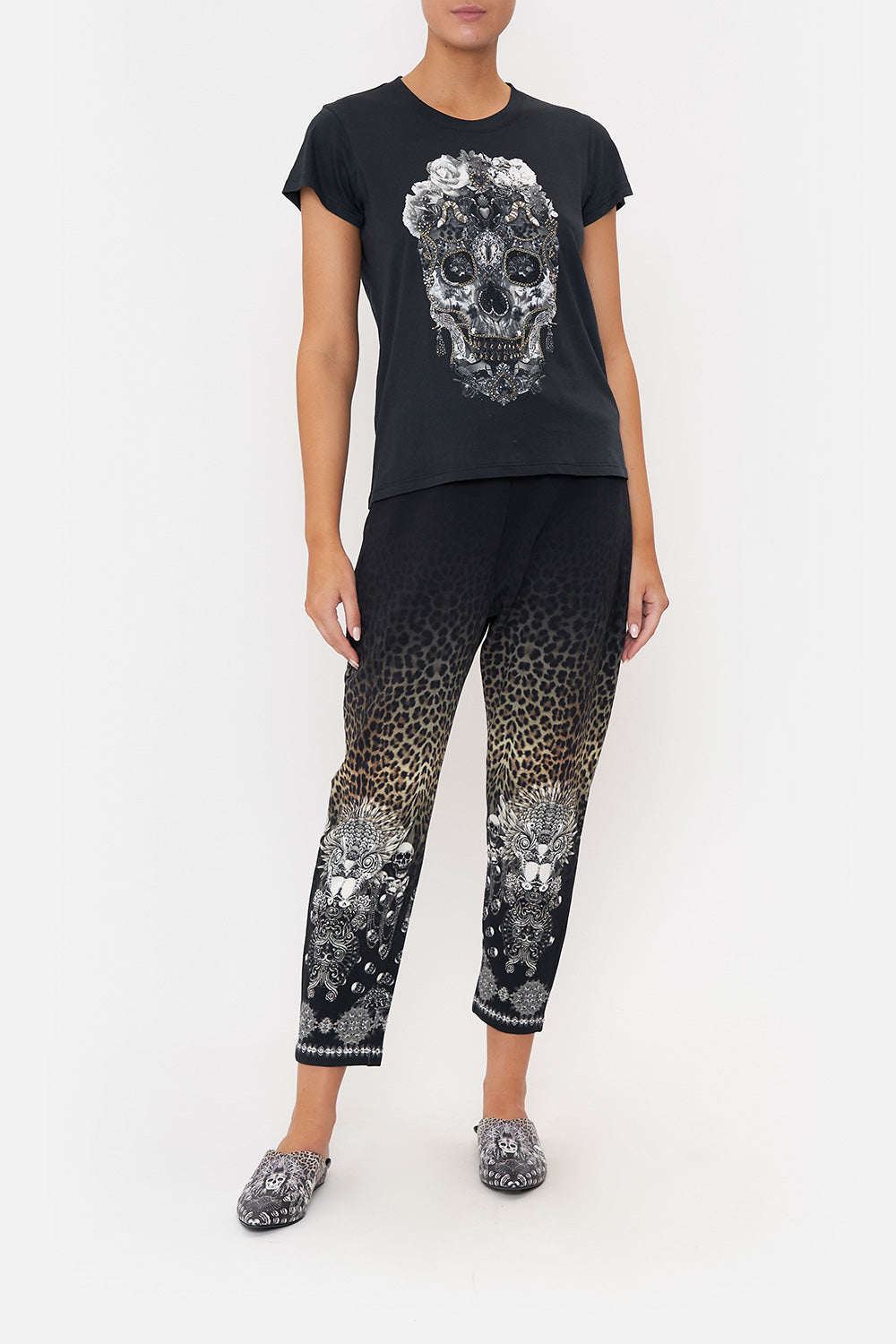 SLIM FIT ROUND NECK T-SHIRT ORDER OF DISORDER LOUNGE