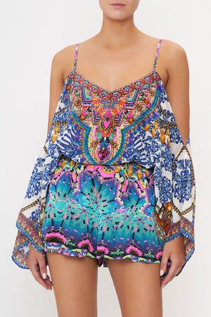 DROP SHOULDER PLAYSUIT LUCKY CHARMS