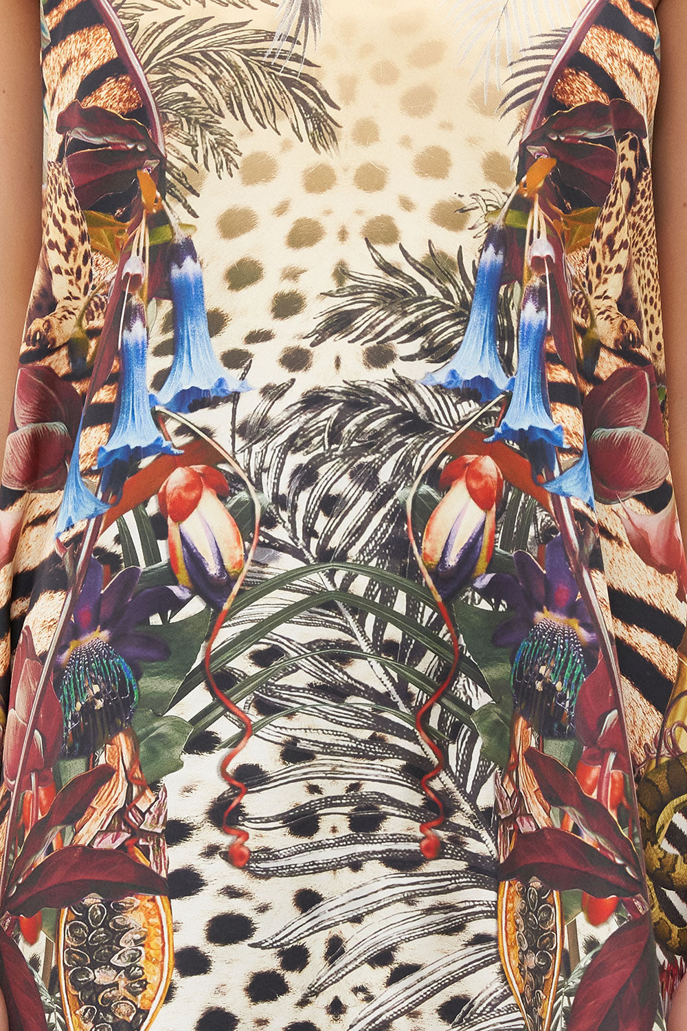 BACK NECK TIE SHORT DRESS NATURAL INSTINCT