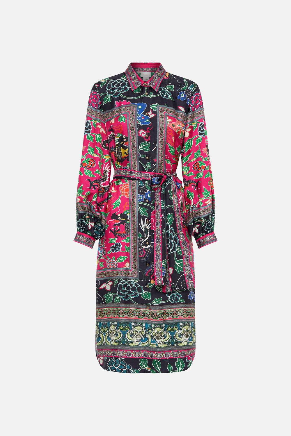 HIGH LOW MIDI SHIRT DRESS TWILIGHTS TOKEN