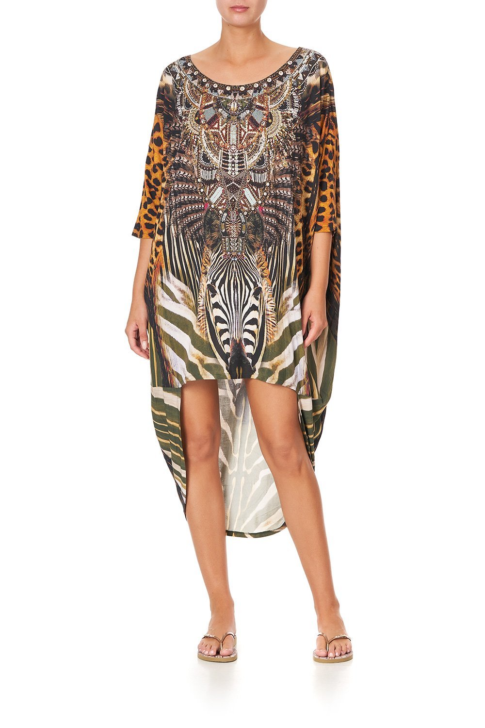 SCOOP BACK HEM DRESS NINE LIVES