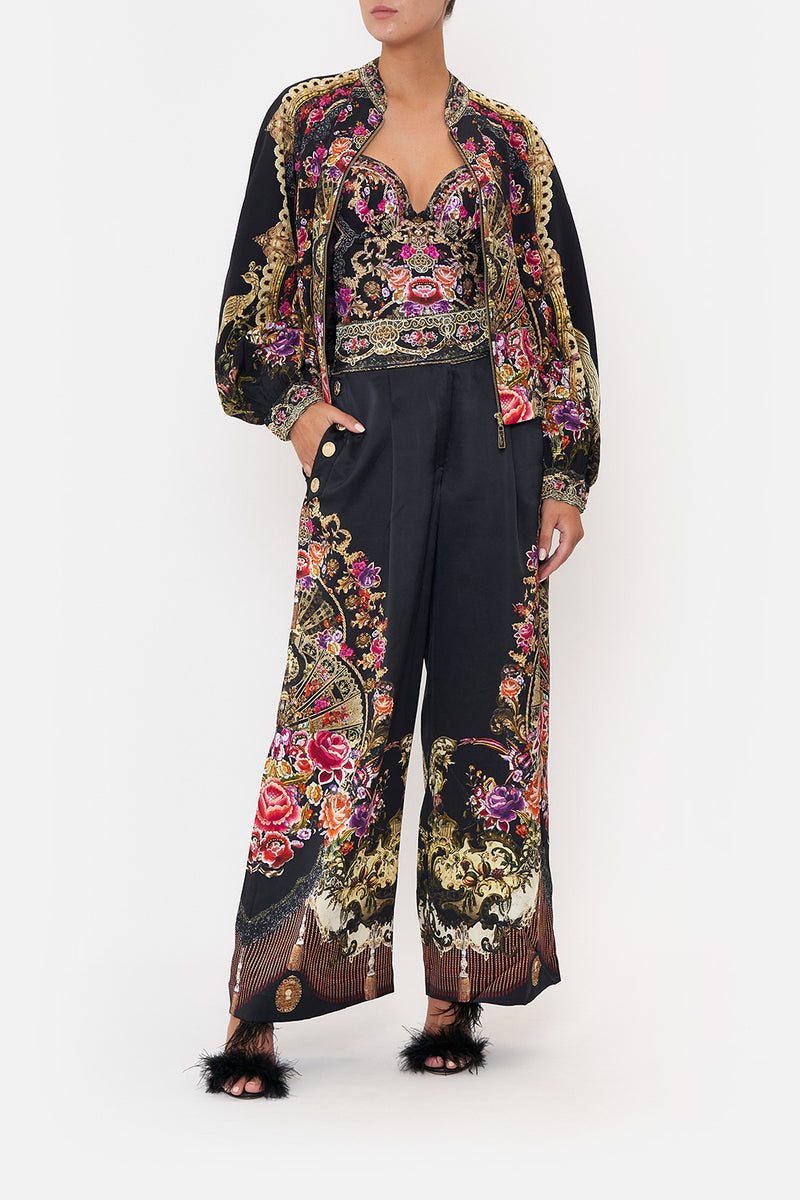 BOMBER JACKET WITH SHIRRED CUFF AMULETS AND ALCHEMY