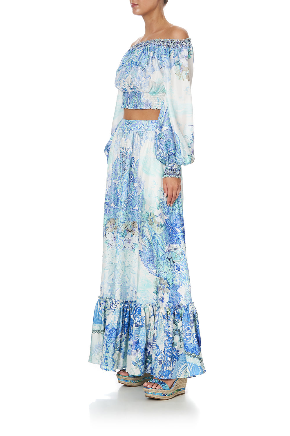 SHIRRED WAIST TOP CALI DREAMING