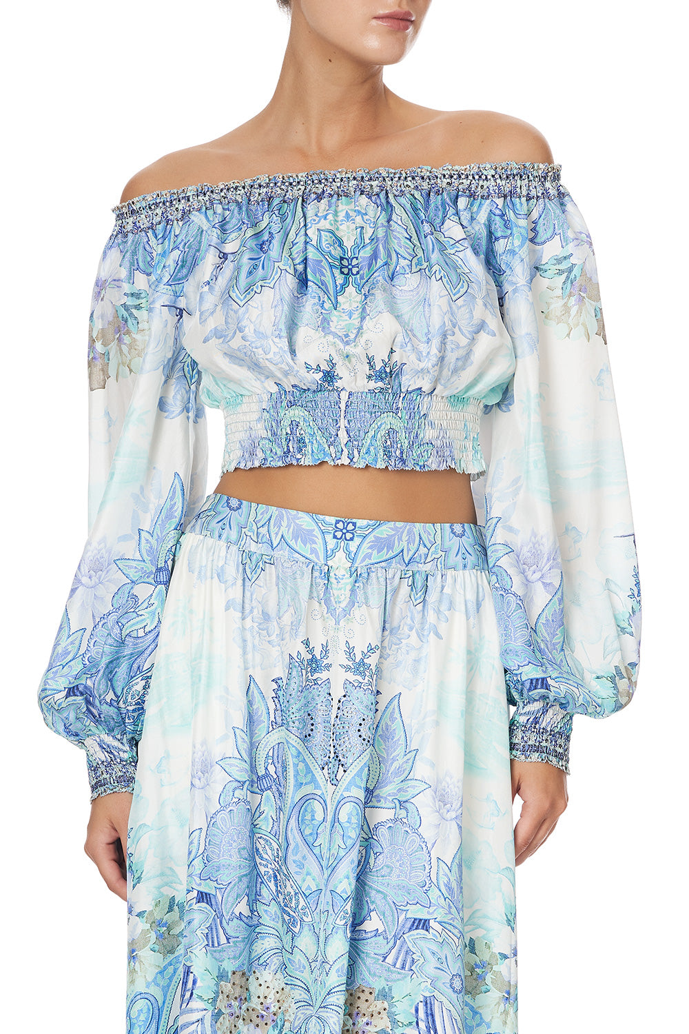 SHIRRED WAIST TOP CALI DREAMING