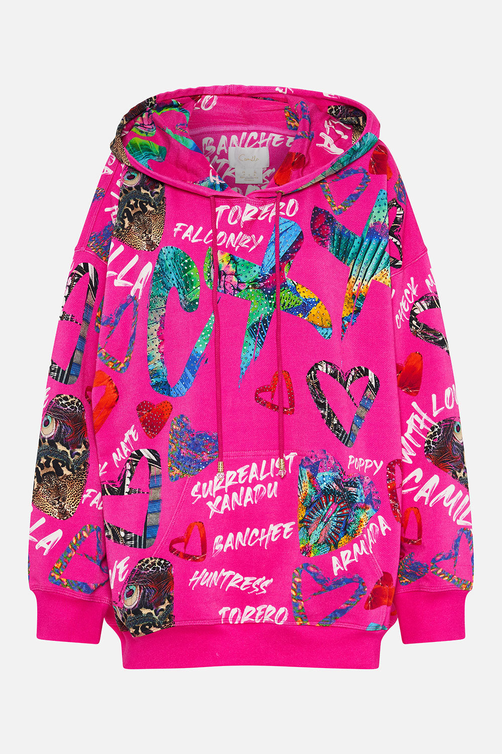 OVERSIZE BOYFRIEND HOODIE WRITINGS ON THE WALL