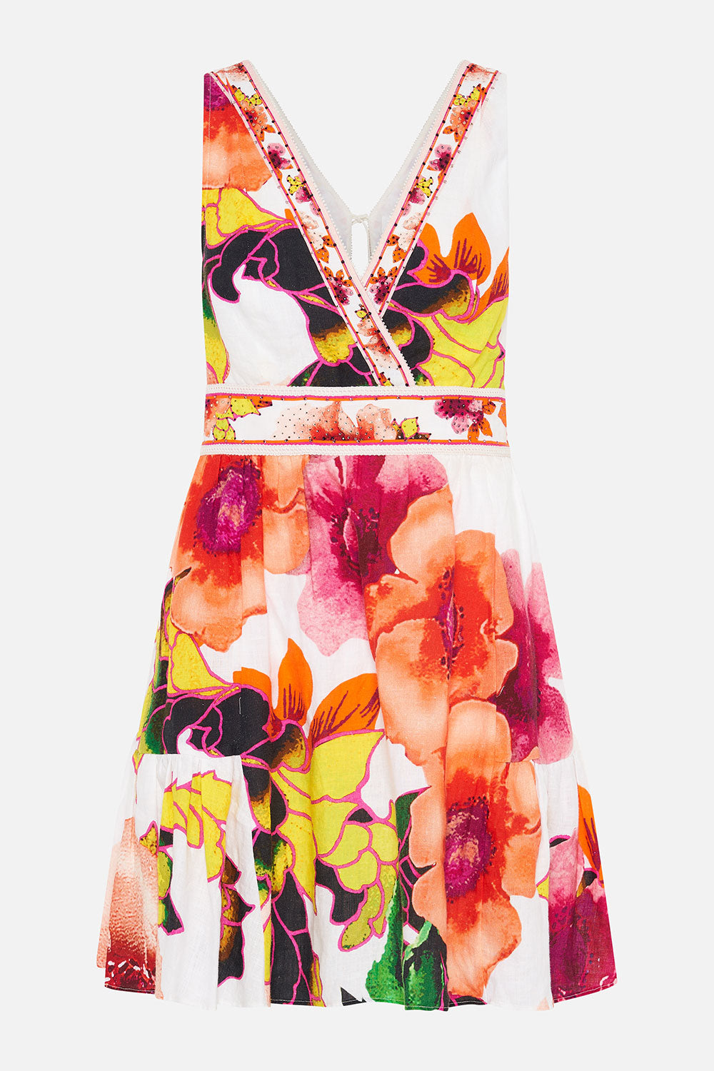 PANELLED SHORT DRESS PRETTY AS A POPPY