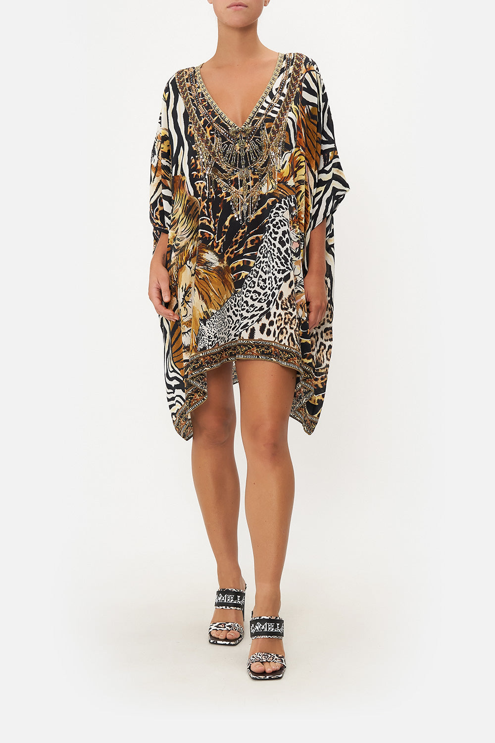 RECTANGULAR V NECK KAFTAN WHATS NEW PUSSYCAT