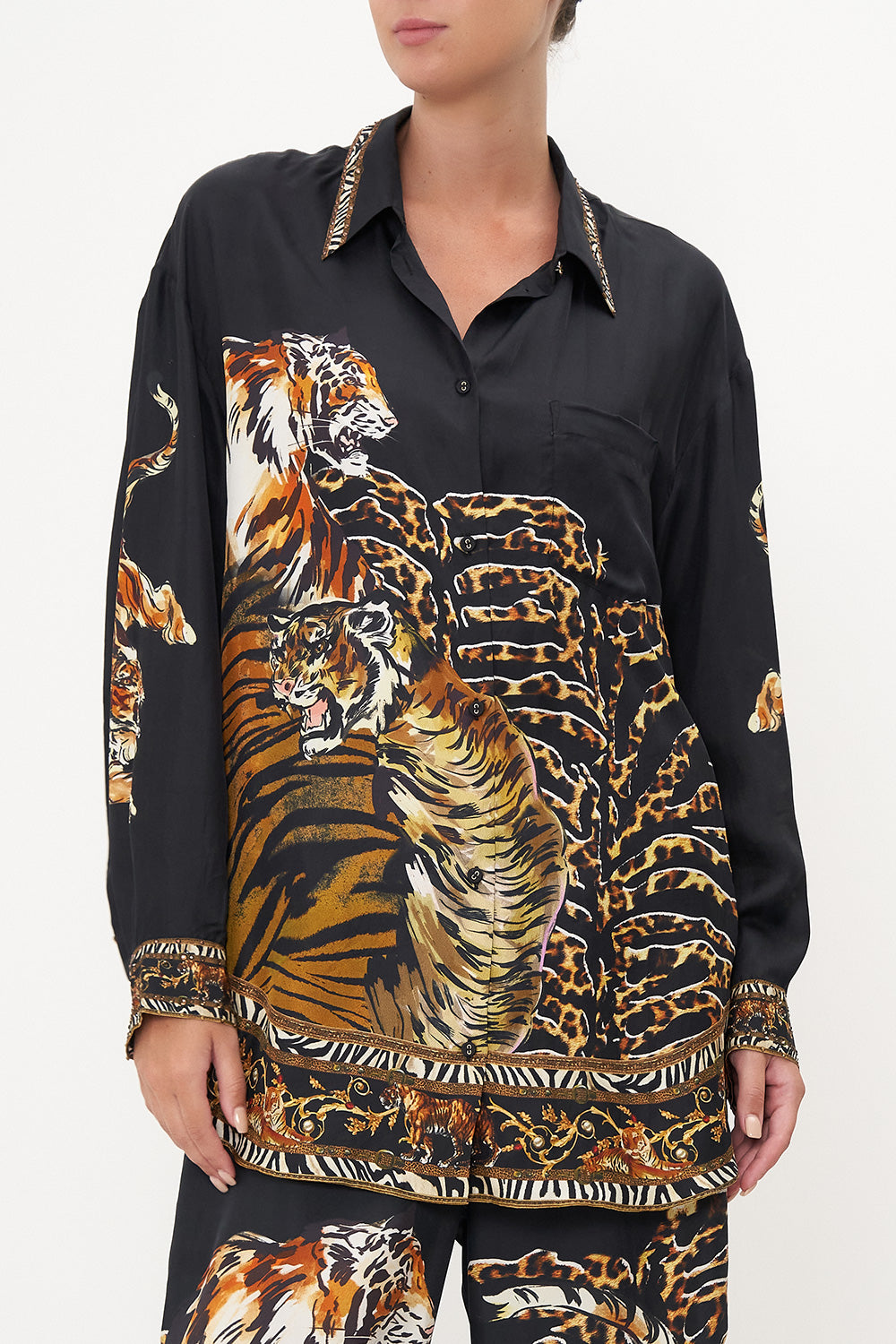 OVERSIZED SHIRT TIGER TALK
