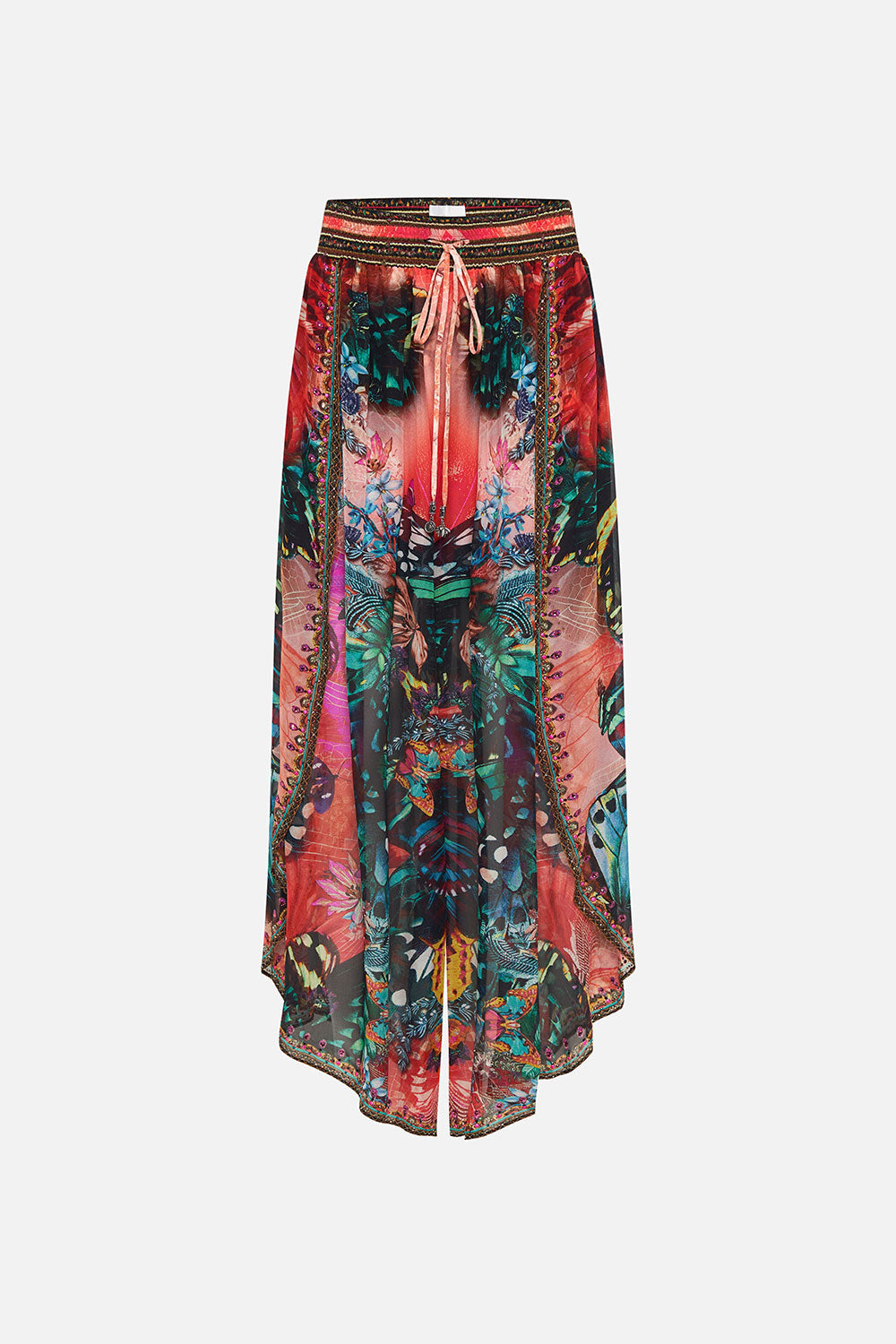 CURVED HEM PANT IN A FLUTTER