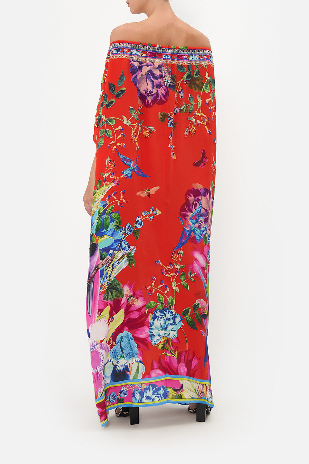 OFF SHOULDER KAFTAN BIRDS OF A FEATHER