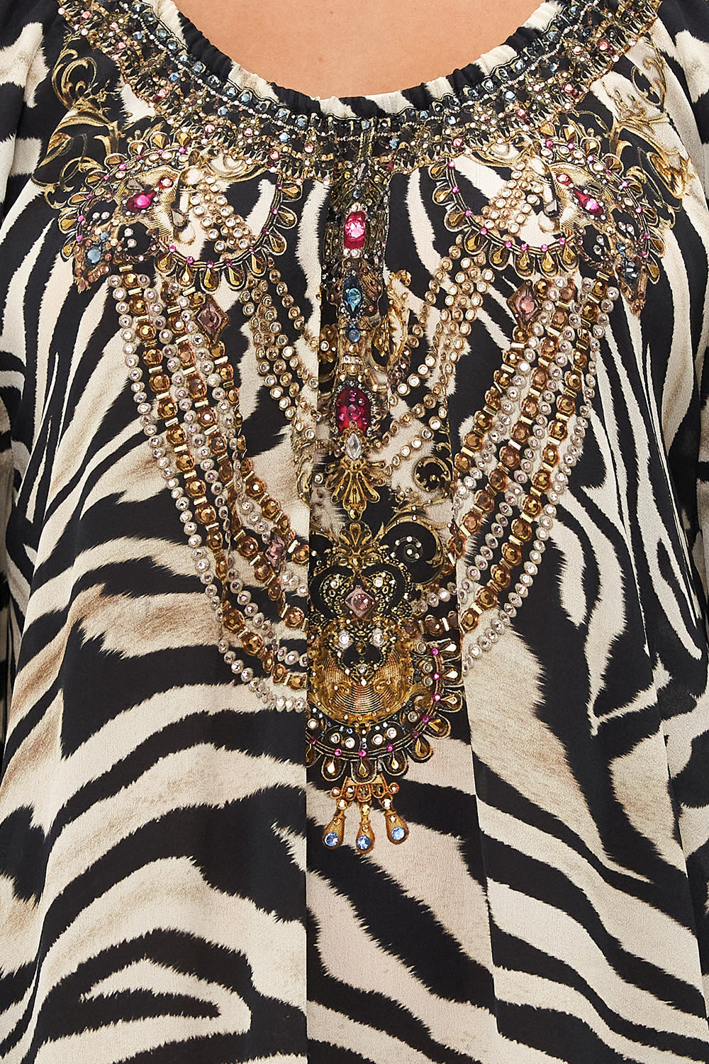 BLOUSON SLEEVE A LINE FRILL DRESS EARN YOUR STRIPES