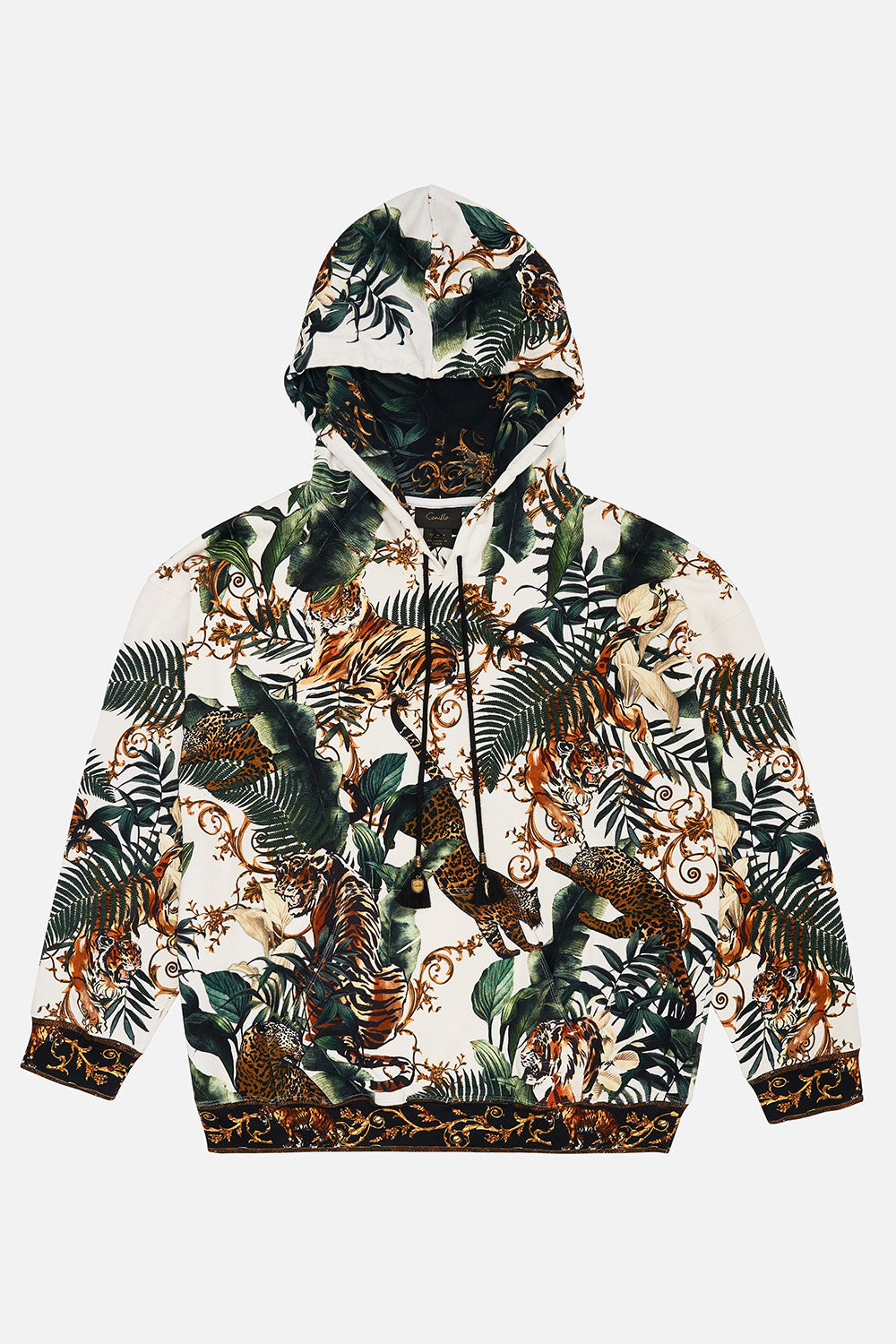 OVERSIZED RELAXED FIT HOODIE TIGER TRAP