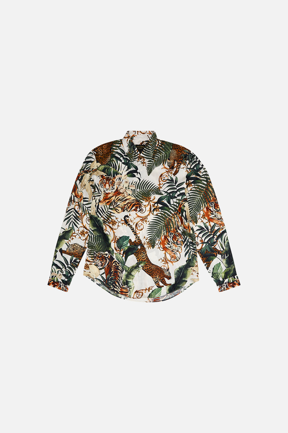 COLLARED LONG SLEEVE SHIRT TIGER TRAP