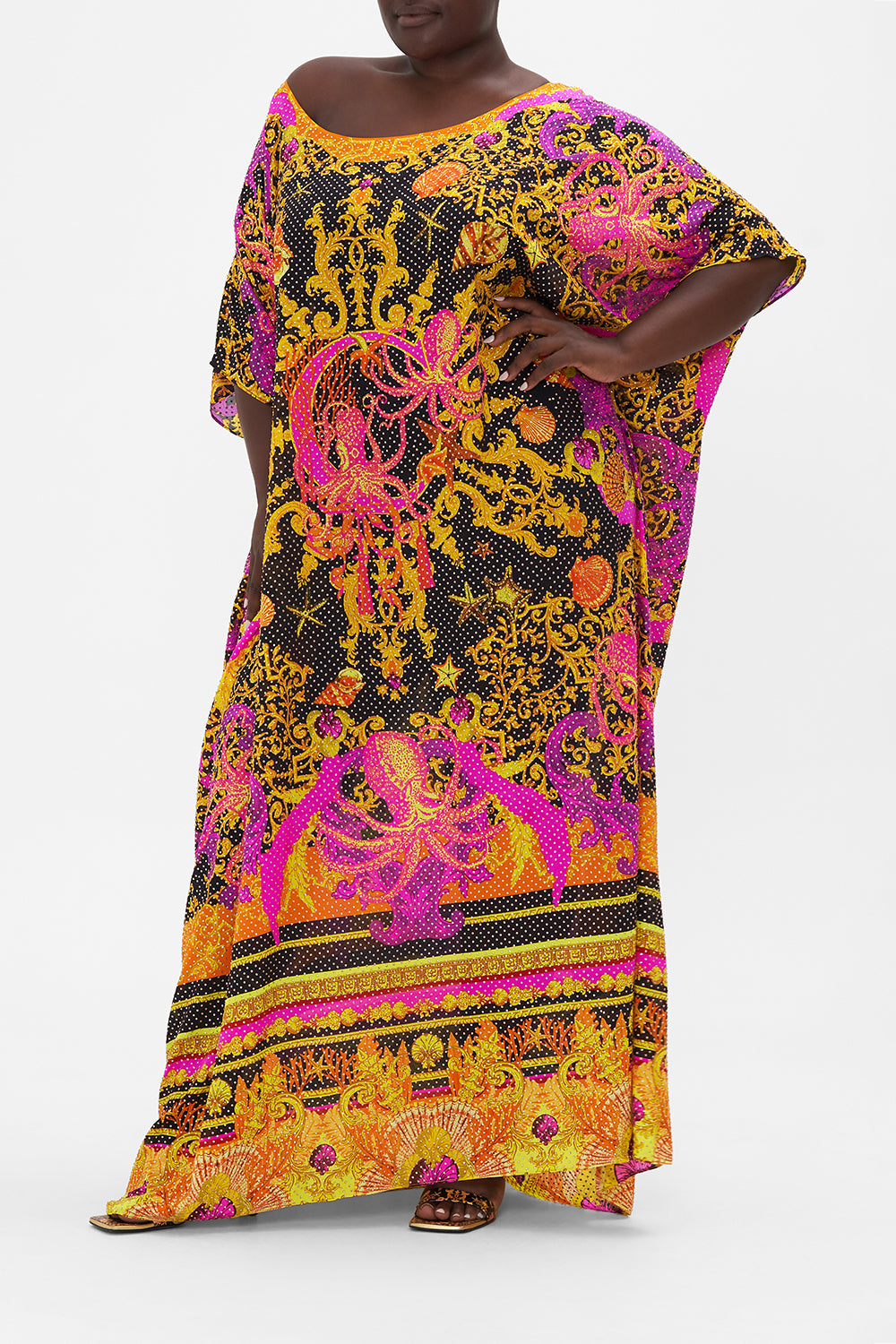 LUXE ROUND NECK KAFTAN OCTOPIA