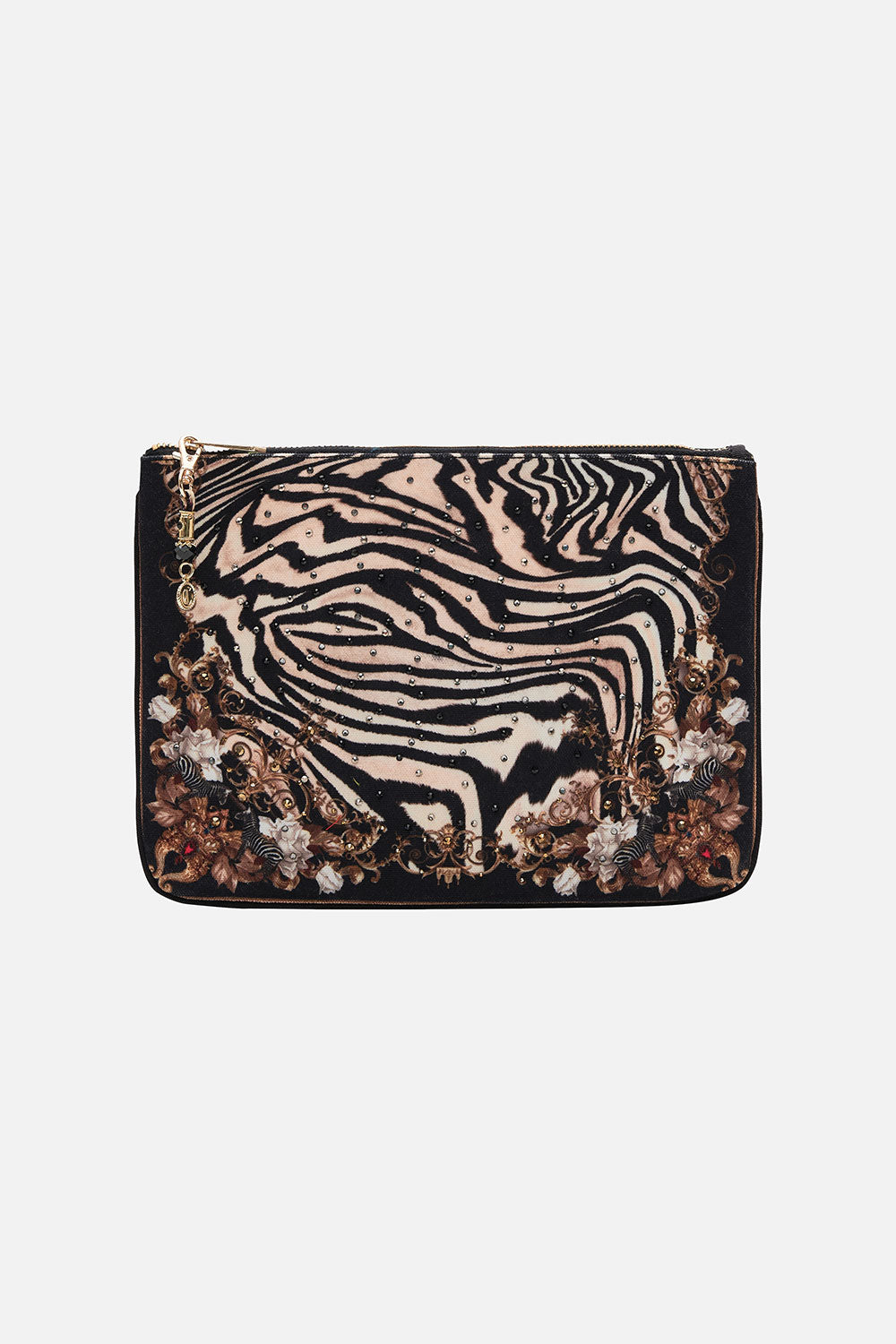 SMALL CANVAS CLUTCH EARN YOUR STRIPES