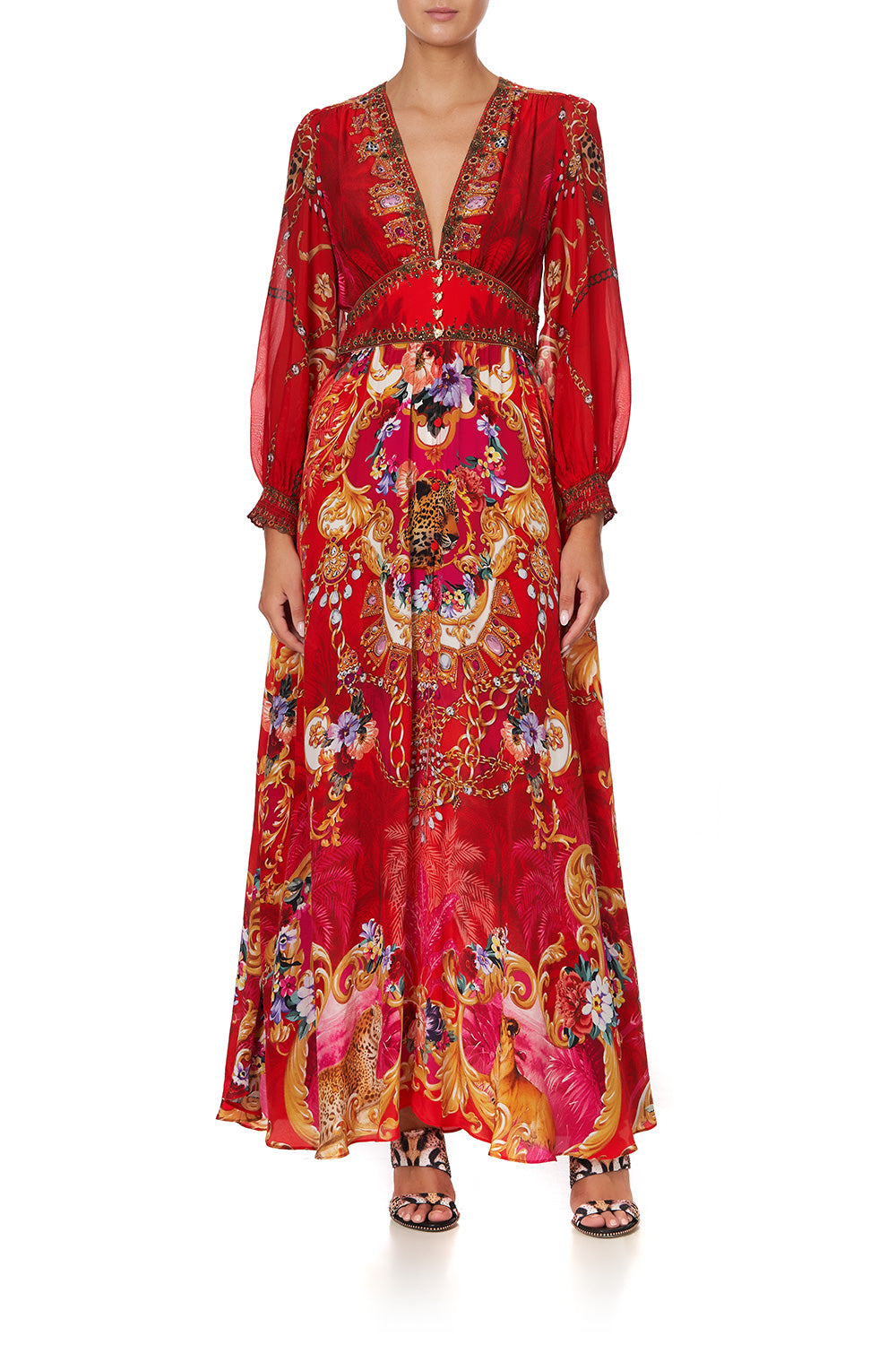 BUTTON DRESS WITH SHAPED WAISTBAND PRIMA DONNA