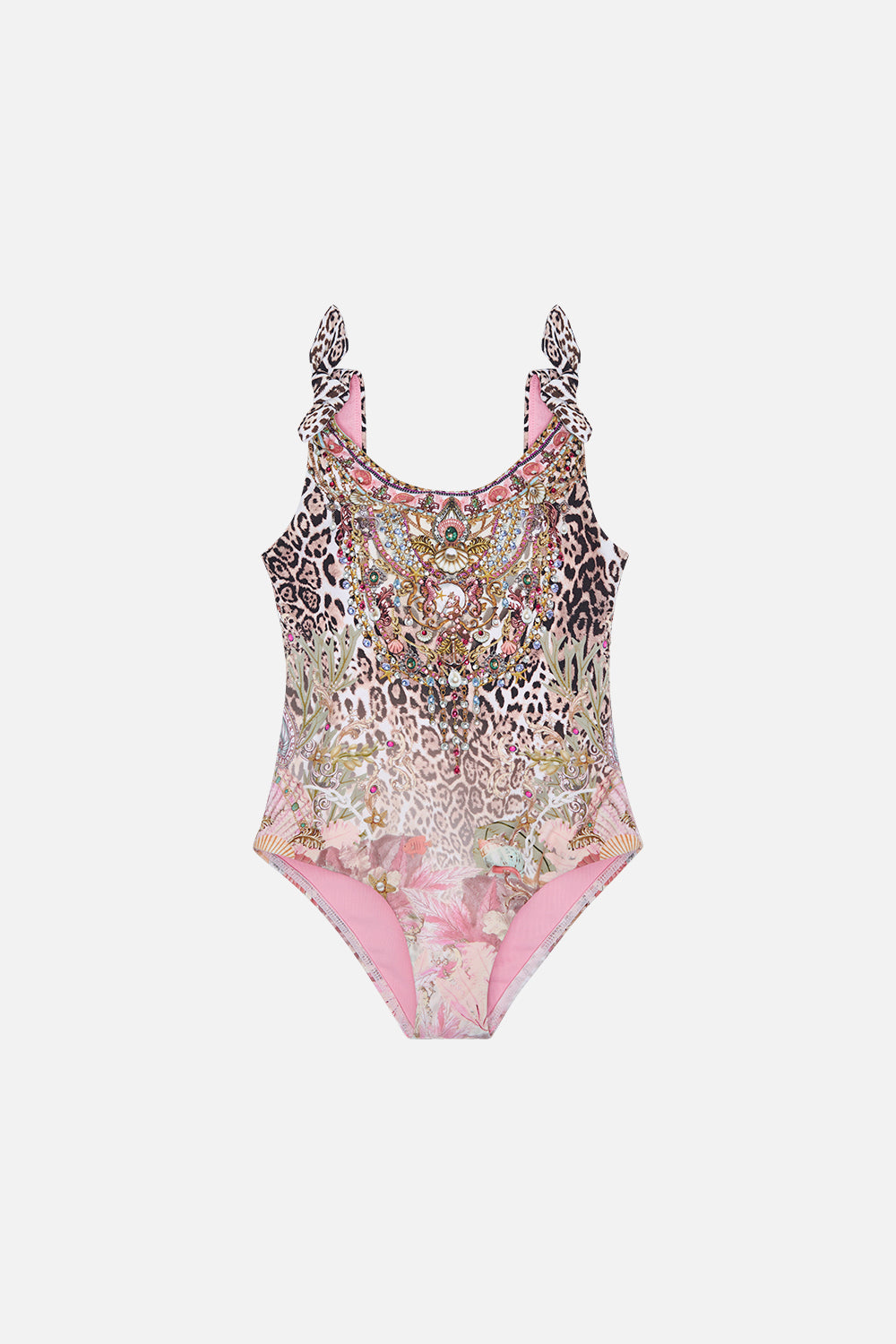 KIDS TIE SHOULDER ONE PIECE 4-10 SEAHORSE SONNET