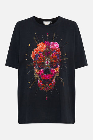 OVERSIZE BAND TEE REIGN OF ROSES