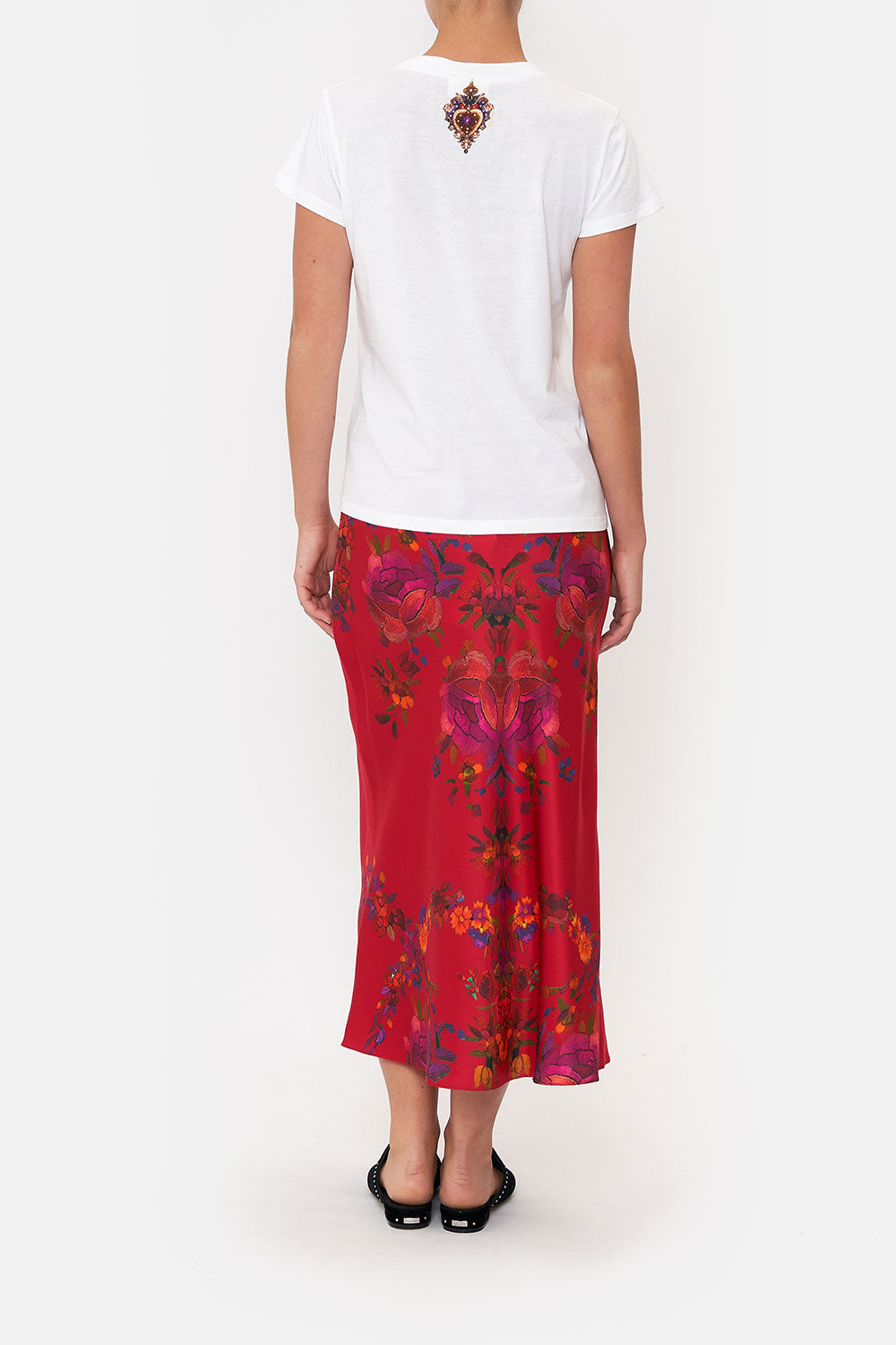 SLIM FIT ROUND NECK T-SHIRT REIGN OF ROSES