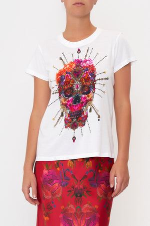 SLIM FIT ROUND NECK T-SHIRT REIGN OF ROSES