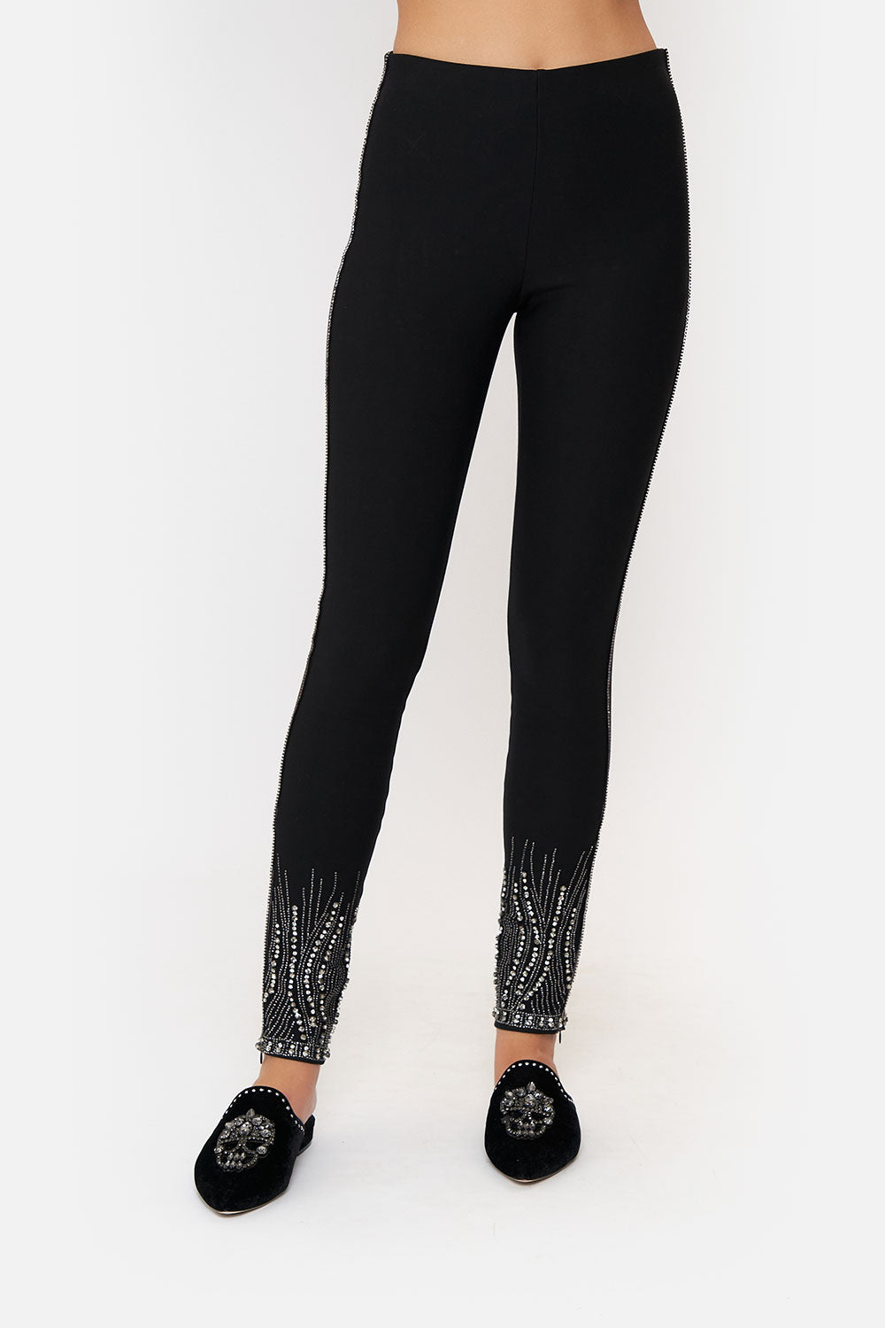 Ponte Pant With Ankle Zip, Order Of Disorder