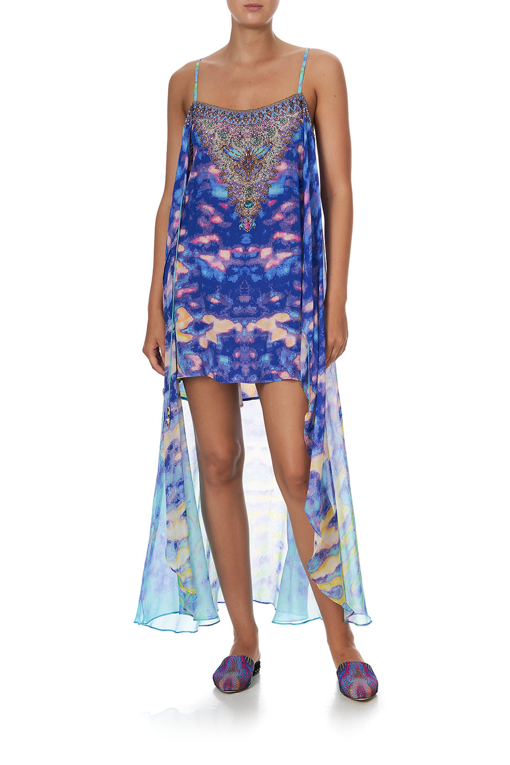 MINI DRESS WITH LONG OVERLAY THE CALL OF THE BANSHEE