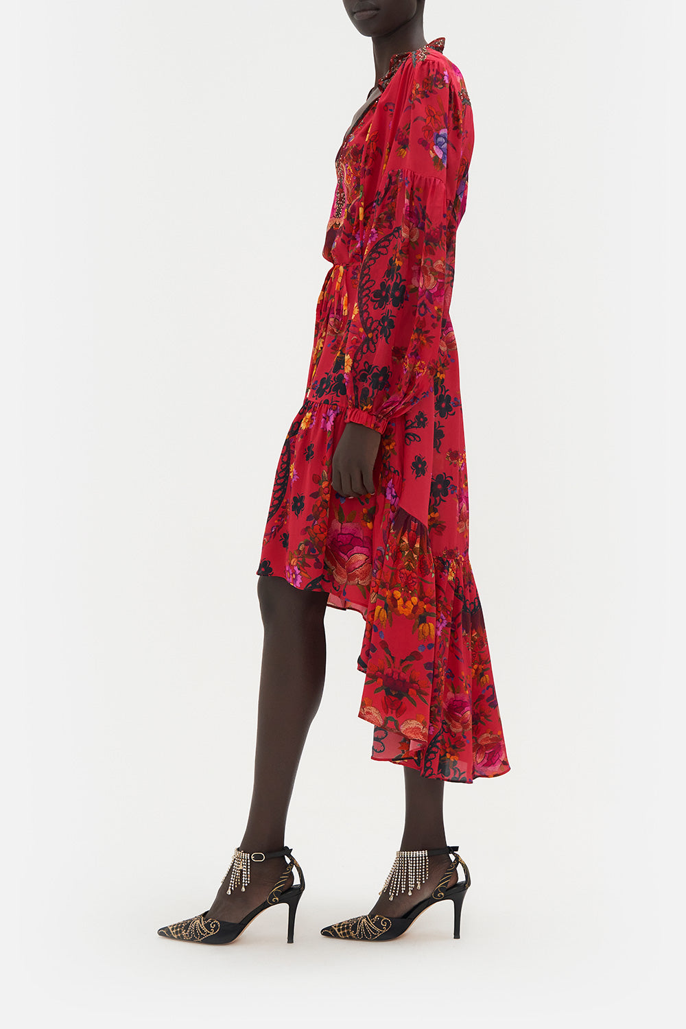 BLOUSON HIGH LOW DRESS VIEW FROM THE VEIL