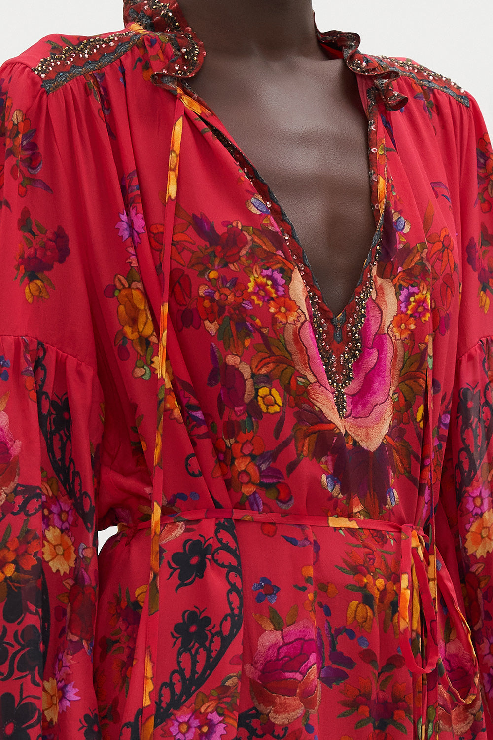 BLOUSON HIGH LOW DRESS VIEW FROM THE VEIL