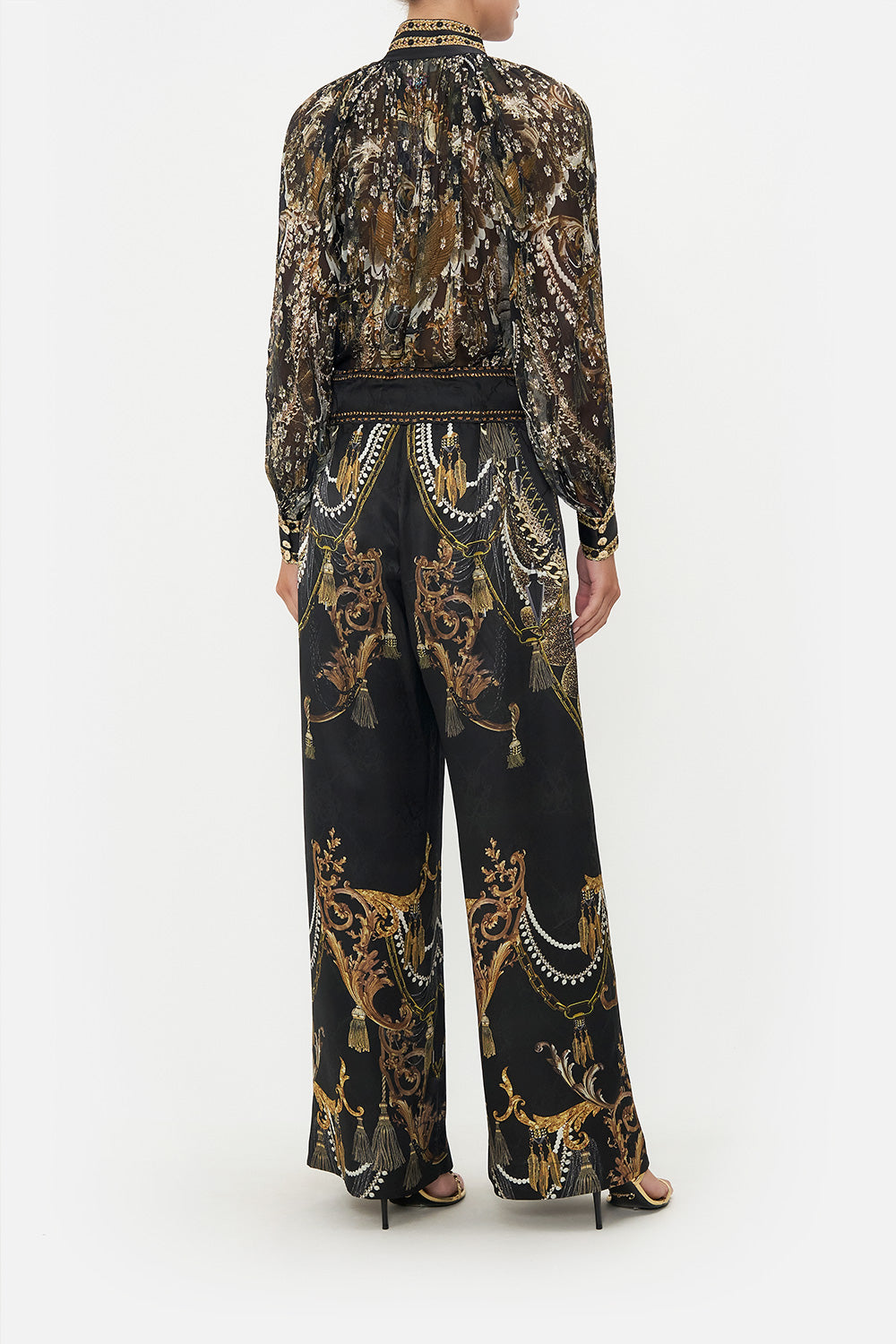 WIDE LEG PANT WITH BUTTONS RAVIN RAVEN