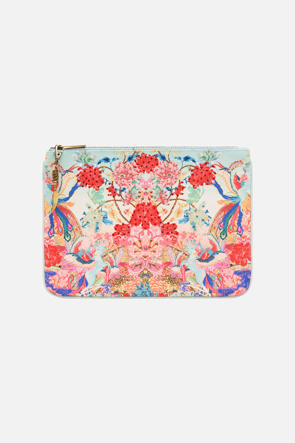 SMALL CANVAS CLUTCH GO STAG