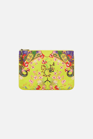 SMALL CANVAS CLUTCH PEACOCK PROUD