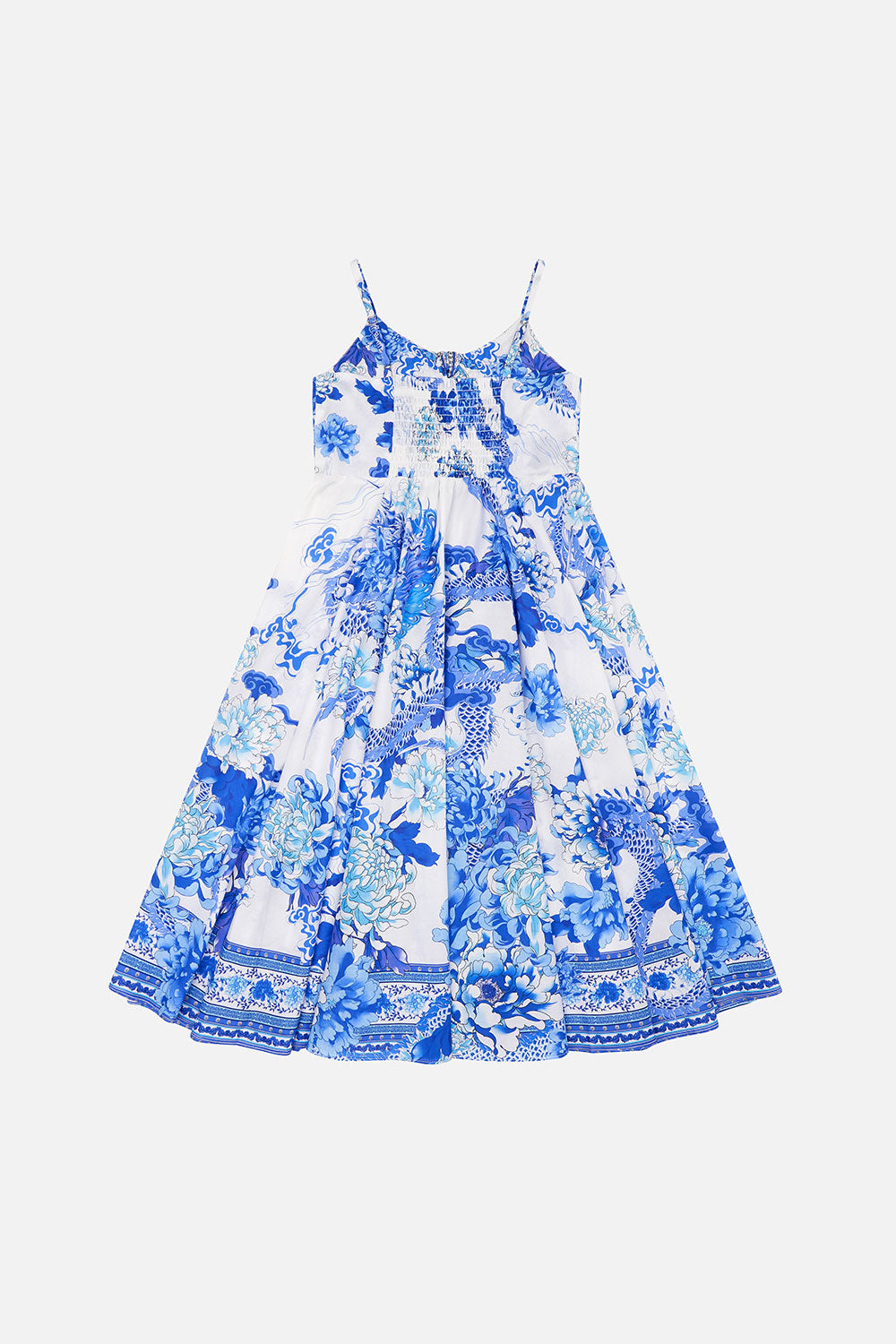 KIDS TIE FRONT MAXI DRESS 4-10 WINGS OF PEGASUS