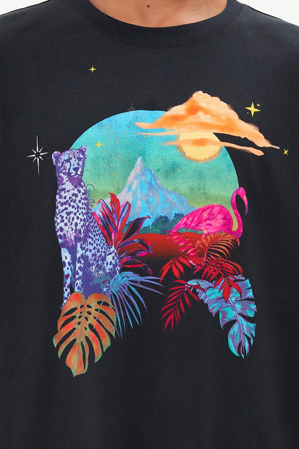 RELAXED FIT TEE NAUGHTY NEON