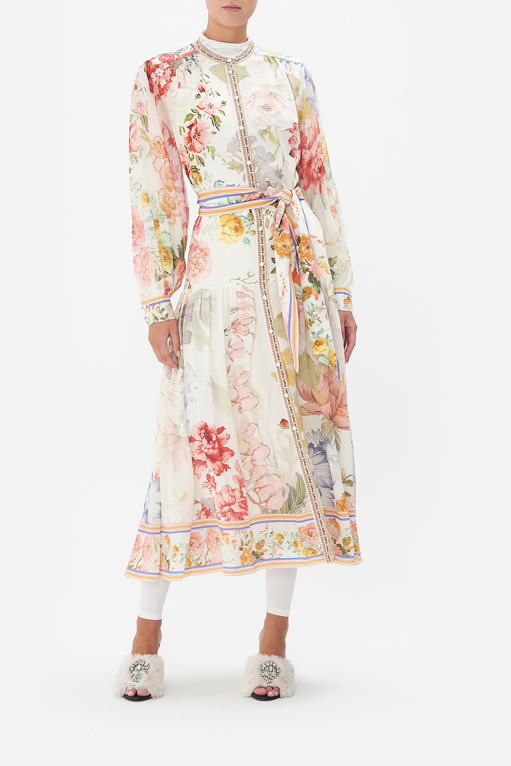 BUTTON THROUGH DRESS WITH YOKE ROMANTIC RITES