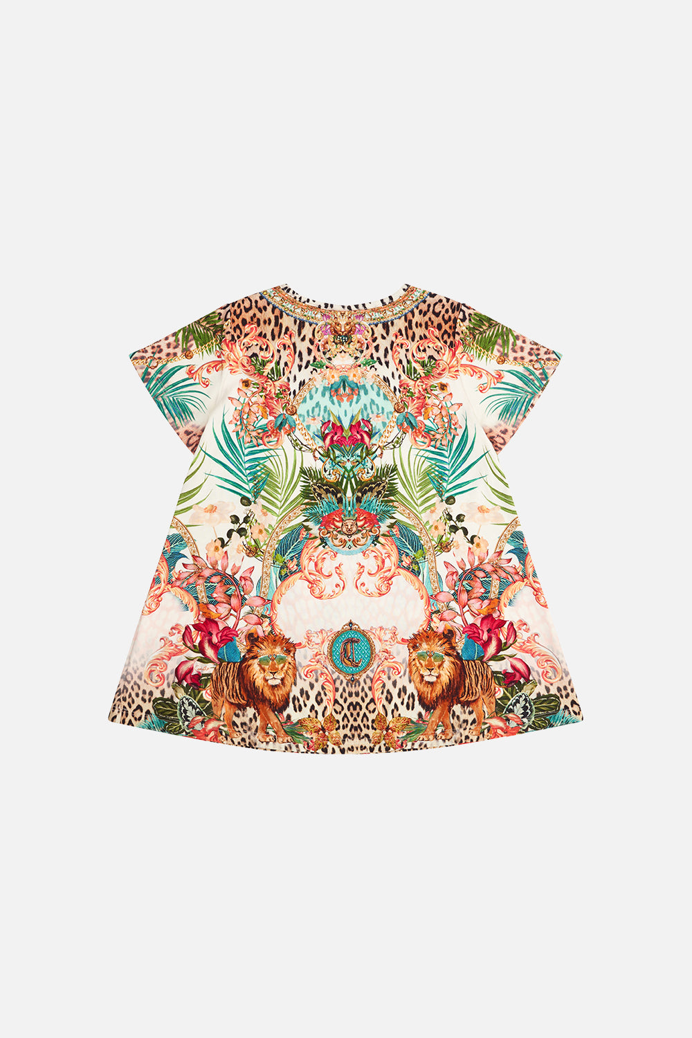 KIDS TSHIRT DRESS WITH FLARE HEM 4-10 ROYALTY LOYALTY