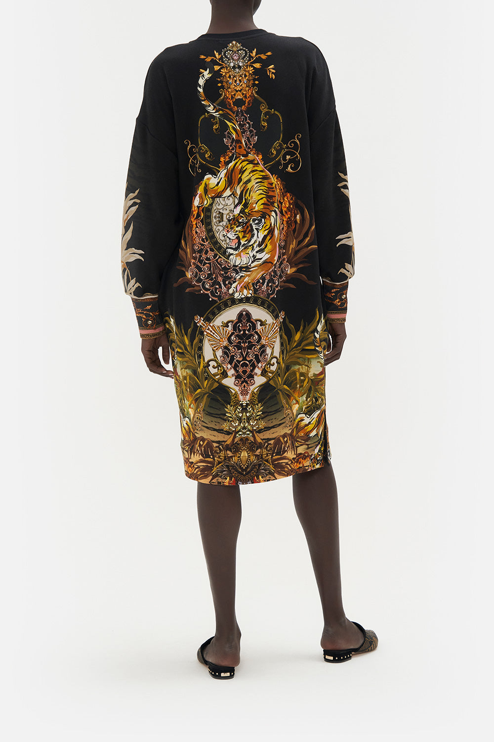 SWEATSHIRT BUTTON DRESS THE QUEENS KING