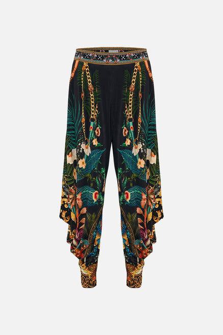 GenesinlifeShops Germany - Black Embroidered leggings Diesel - camilla  floral-print harem pants