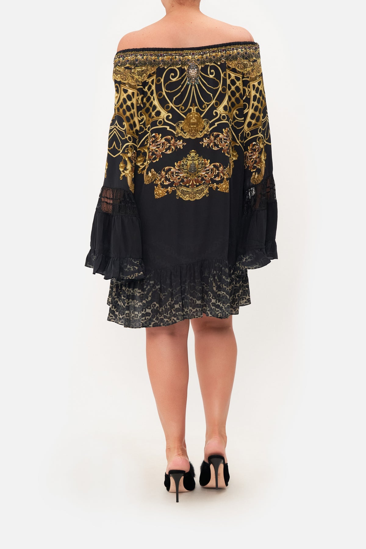 A LINE FRILL DRESS SHADOWS OF ARMADA