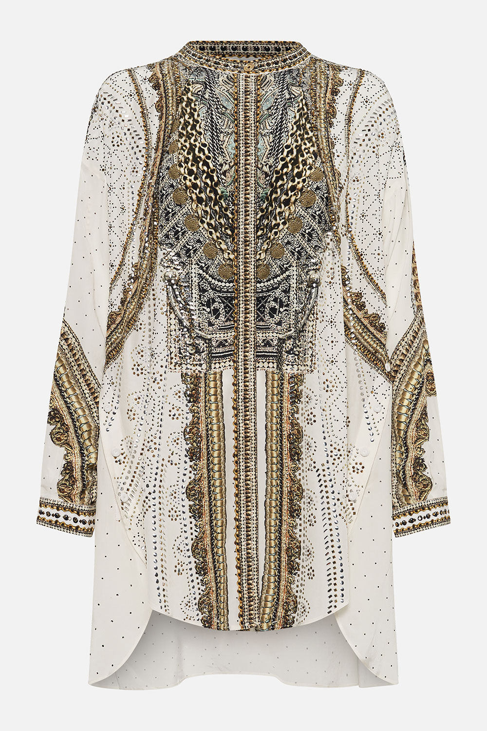 SHIRT WITH SIDE BUTTONS LUXE ESPIRITU